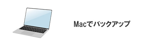 Macパソコンでバックアップする場合