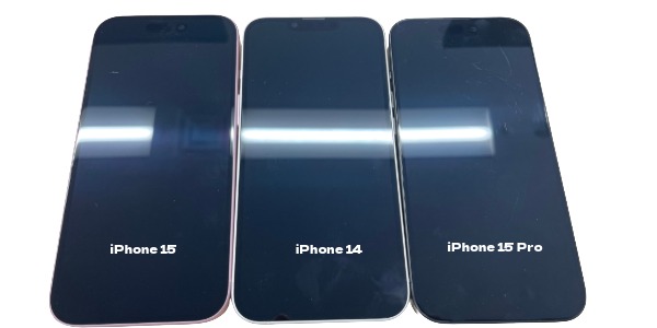 iPhone 15、iPhone 14を比較するスペック表